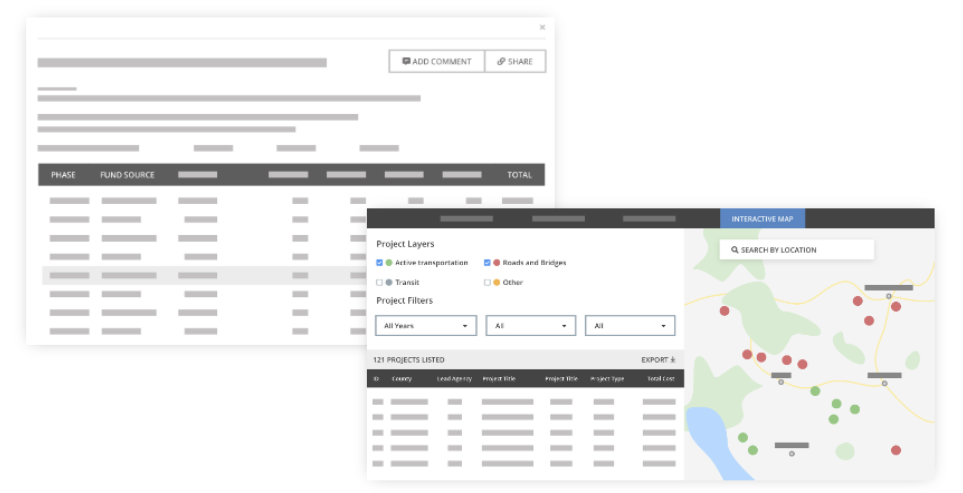 TIP management software public engagement module